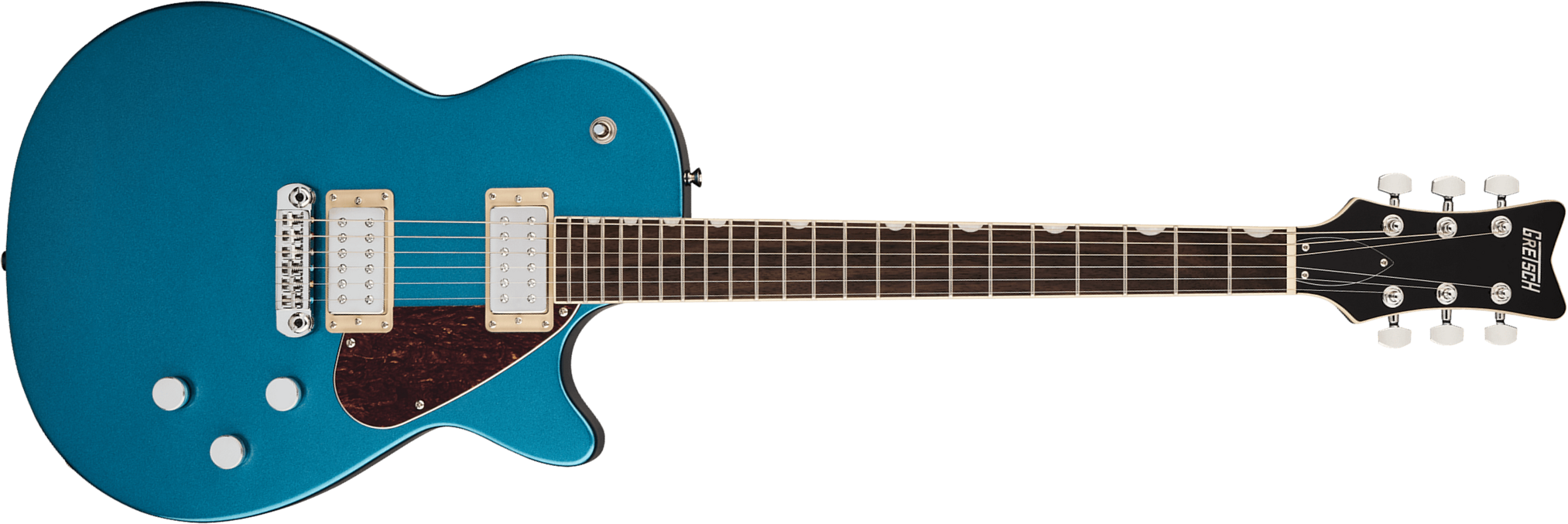 Gretsch Jet Club Electromatic 2h Ht Rw - Riviera Blue - Guitare Électrique Single Cut - Main picture