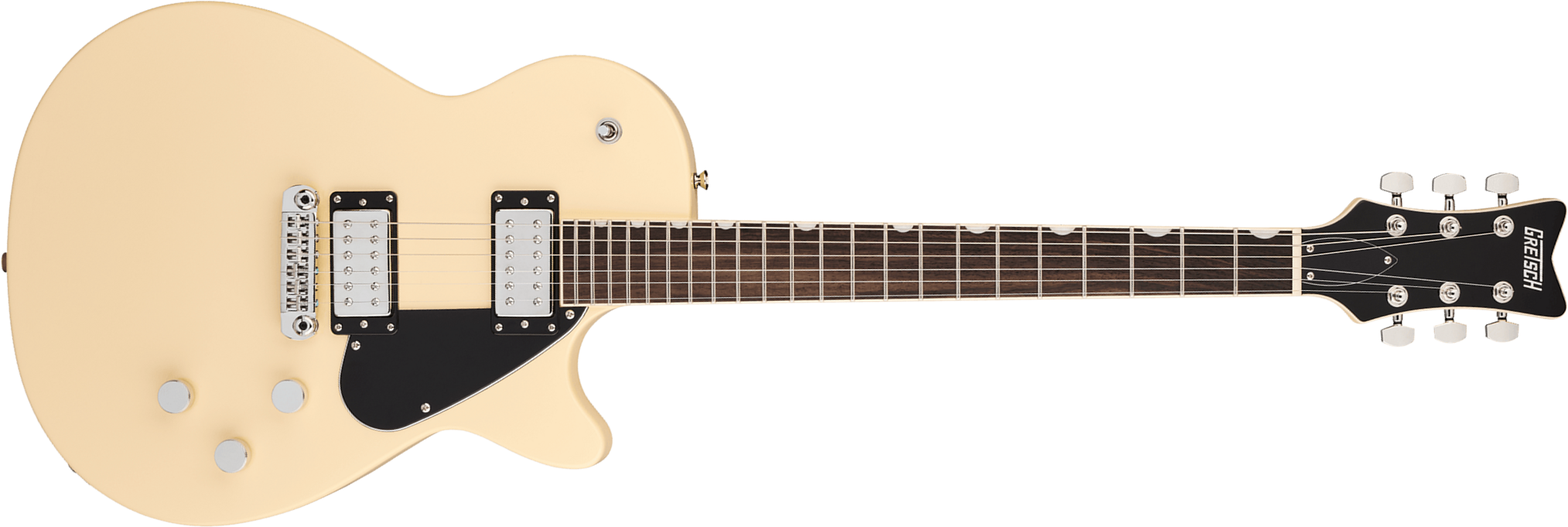 Gretsch Jet Club Electromatic 2h Ht Rw - Buttercream - Guitare Électrique Single Cut - Main picture