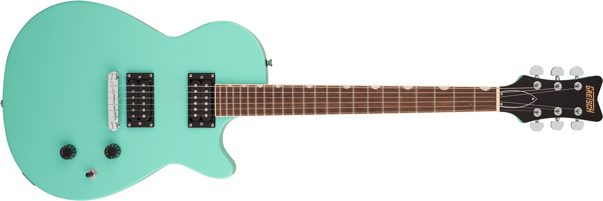 Gretsch Jet Club Streamliner 2h Ht Lau - Sea Foam Green - Guitare Électrique Single Cut - Main picture