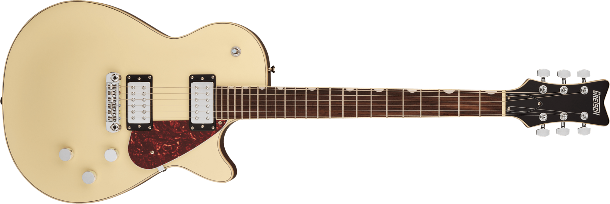 Gretsch Jet Electromatic 2h Ht Rw - Vintage White - Guitare Électrique Single Cut - Main picture