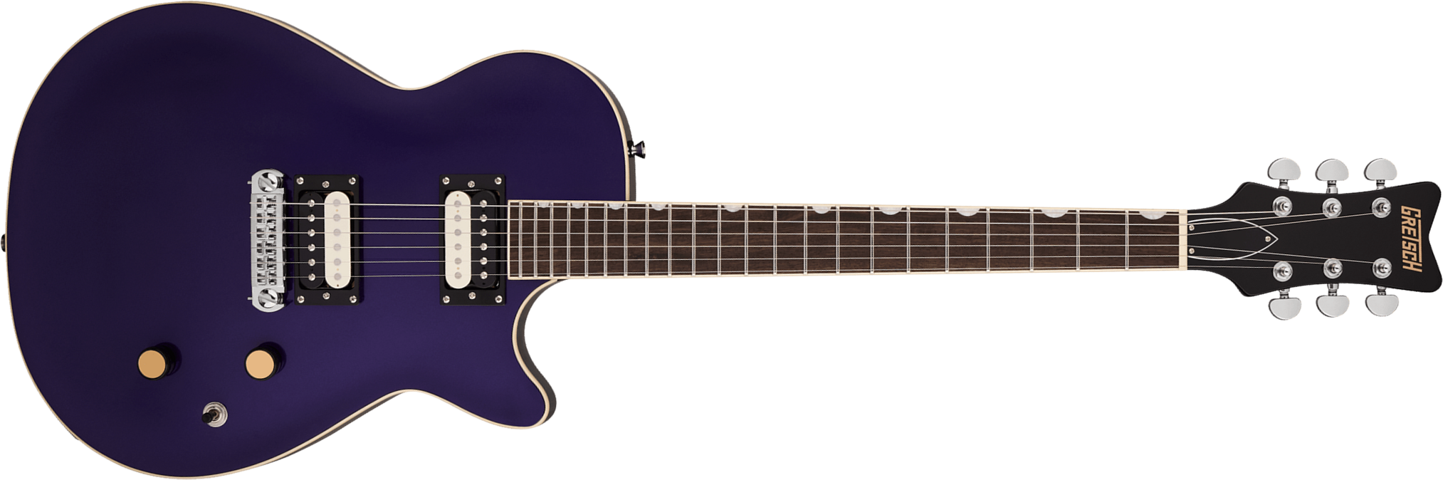 Gretsch Jet Streamliner 2h Ht Lau - Nightshade Purple - Guitare Électrique Single Cut - Main picture