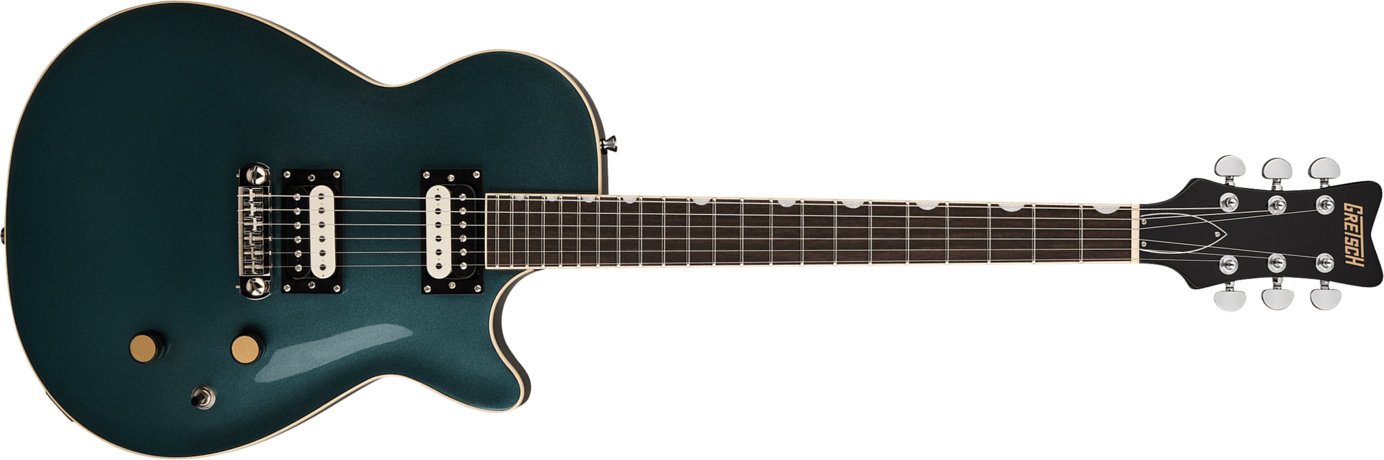 Gretsch Jet Streamliner 2h Ht Lau - Gunmetal - Guitare Électrique Single Cut - Main picture