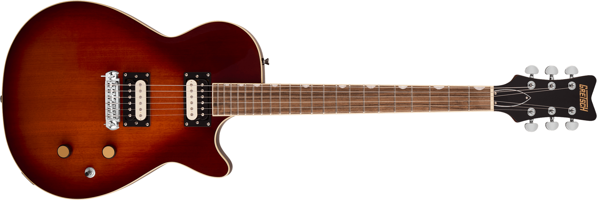 Gretsch Jet Streamliner 2h Ht Lau - Duo-tone Burst - Guitare Électrique Single Cut - Main picture