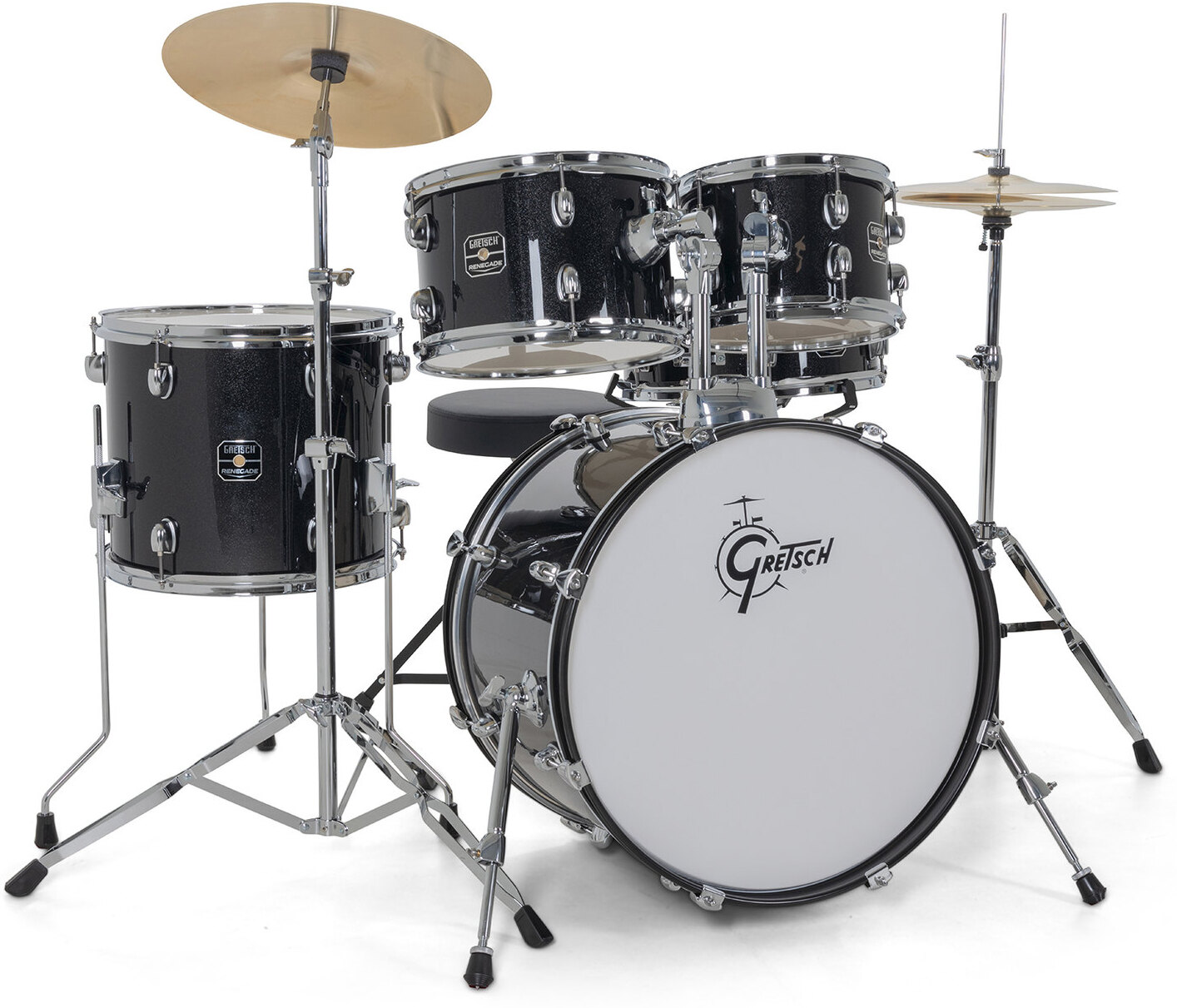 Gretsch Renegade 20'' - 5 FÛts - Black Mist - Batterie Acoustique Fusion - Main picture