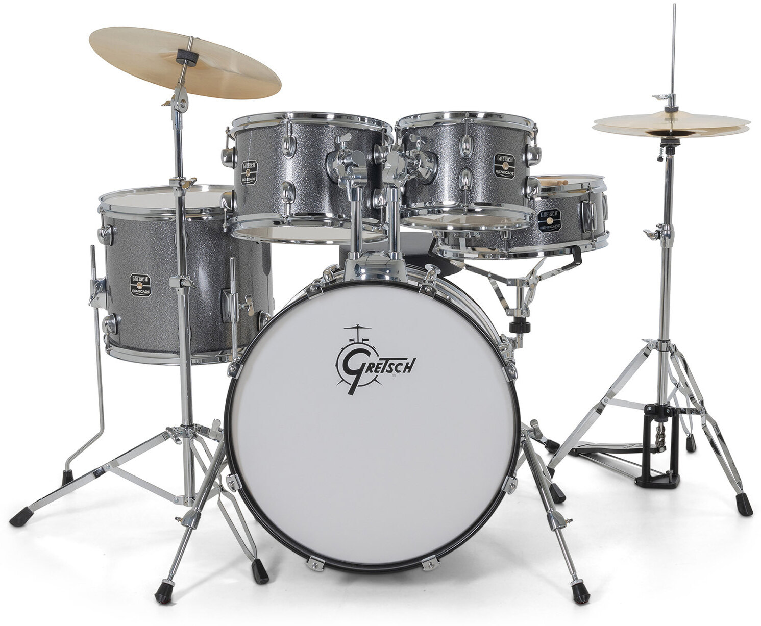 Gretsch Renegade 20'' - 5 FÛts - Grey Sparkle - Batterie Acoustique Fusion - Main picture