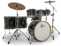 Batterie acoustique standard Gretsch CATALINA ERABLE 7 FUTS - 6 FÛTS ET + - Black Stardust