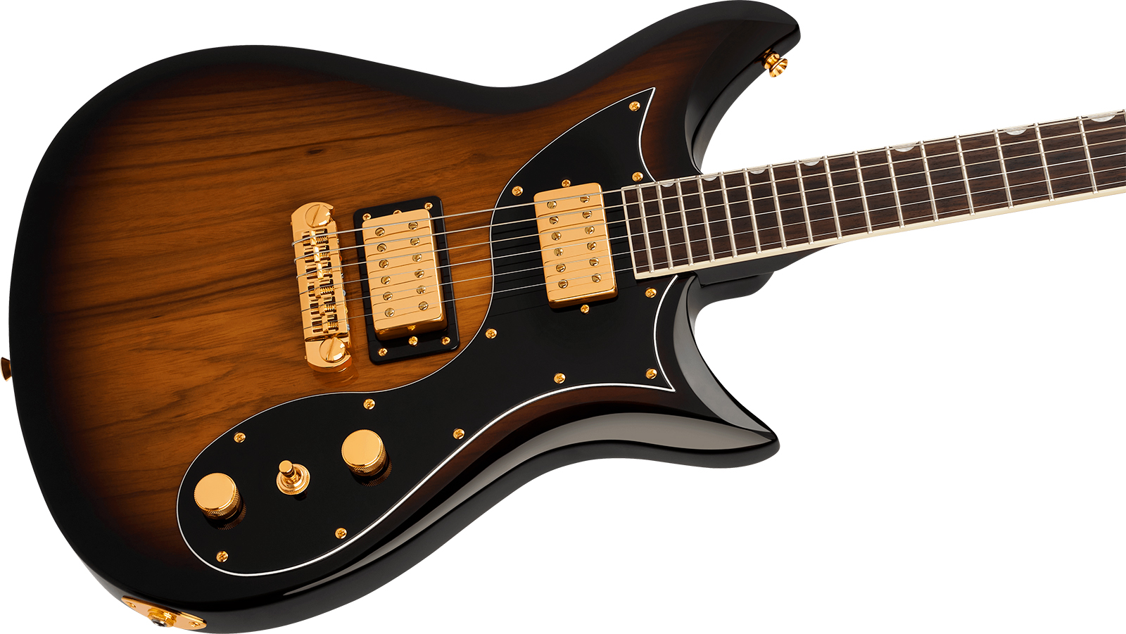 Gretsch Cvt Black Limba Electromatic Ltd Chi 2h Ht Rw - Sunburst - Guitare Électrique Double Cut - Variation 2