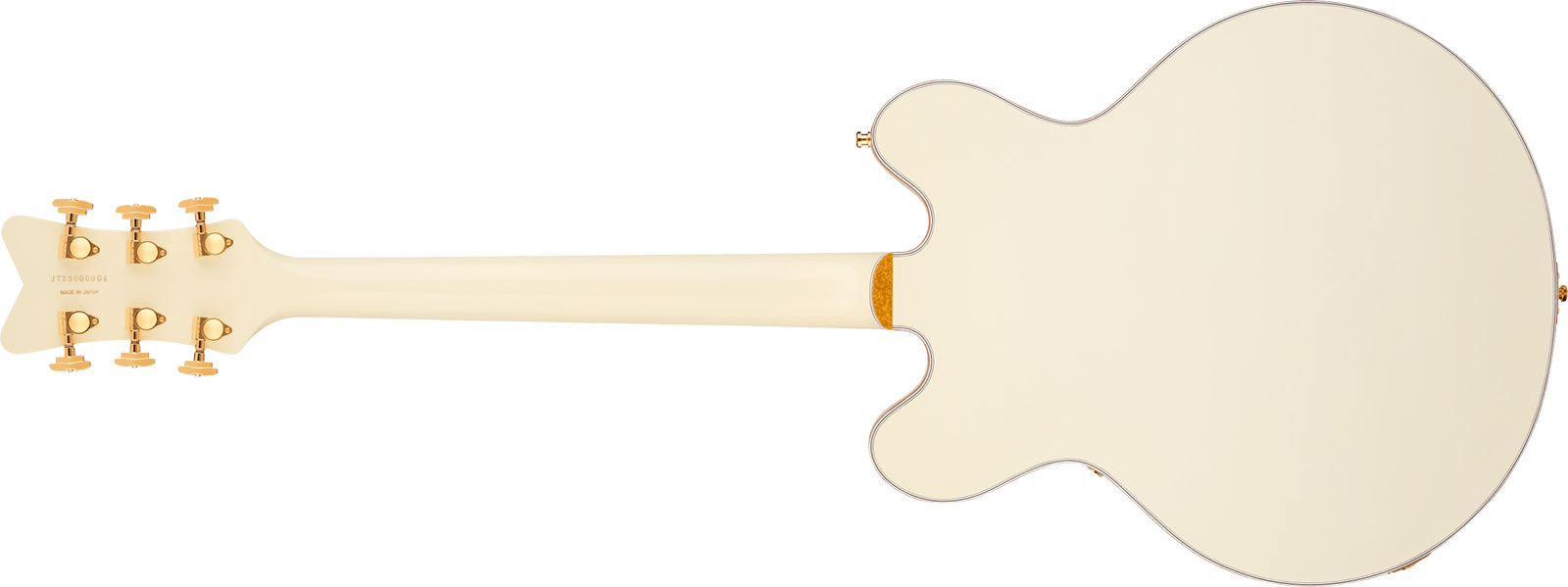 Gretsch Falcon Center Block Dc Bigsby Pro Jap Ltd 2h Trem Eb - Vintage White - Guitare Électrique 1/2 Caisse - Variation 1