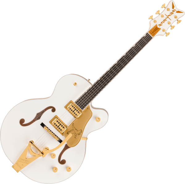 Gretsch Professional Falcon Hollow Body with Bigsby Japan white Semi hollow electric guitar