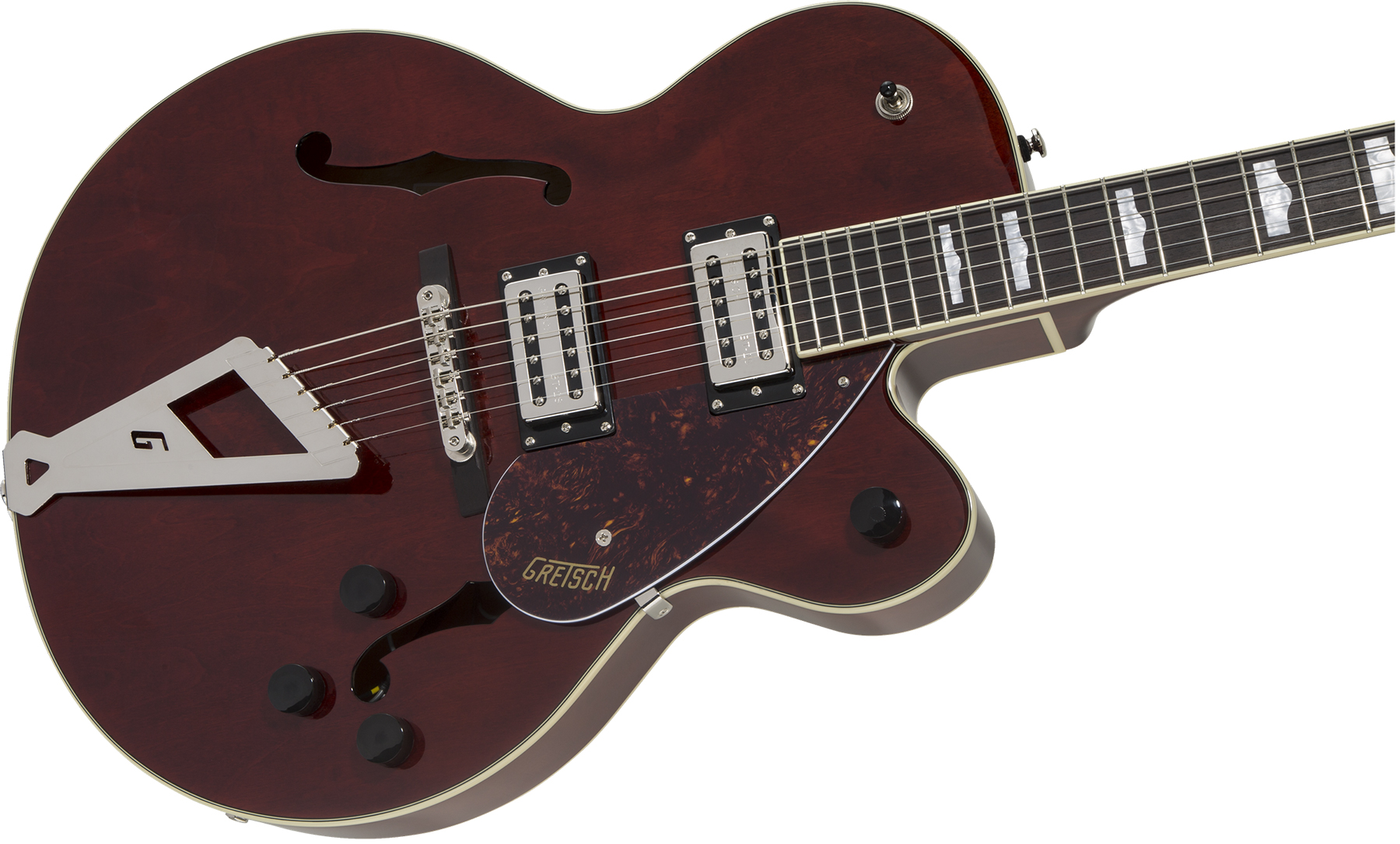 Gretsch G2420 Streamliner Hollow Body With Chromatic Ii Hh Ht Lau - Walnut - Guitare Électrique 1/2 Caisse - Variation 2