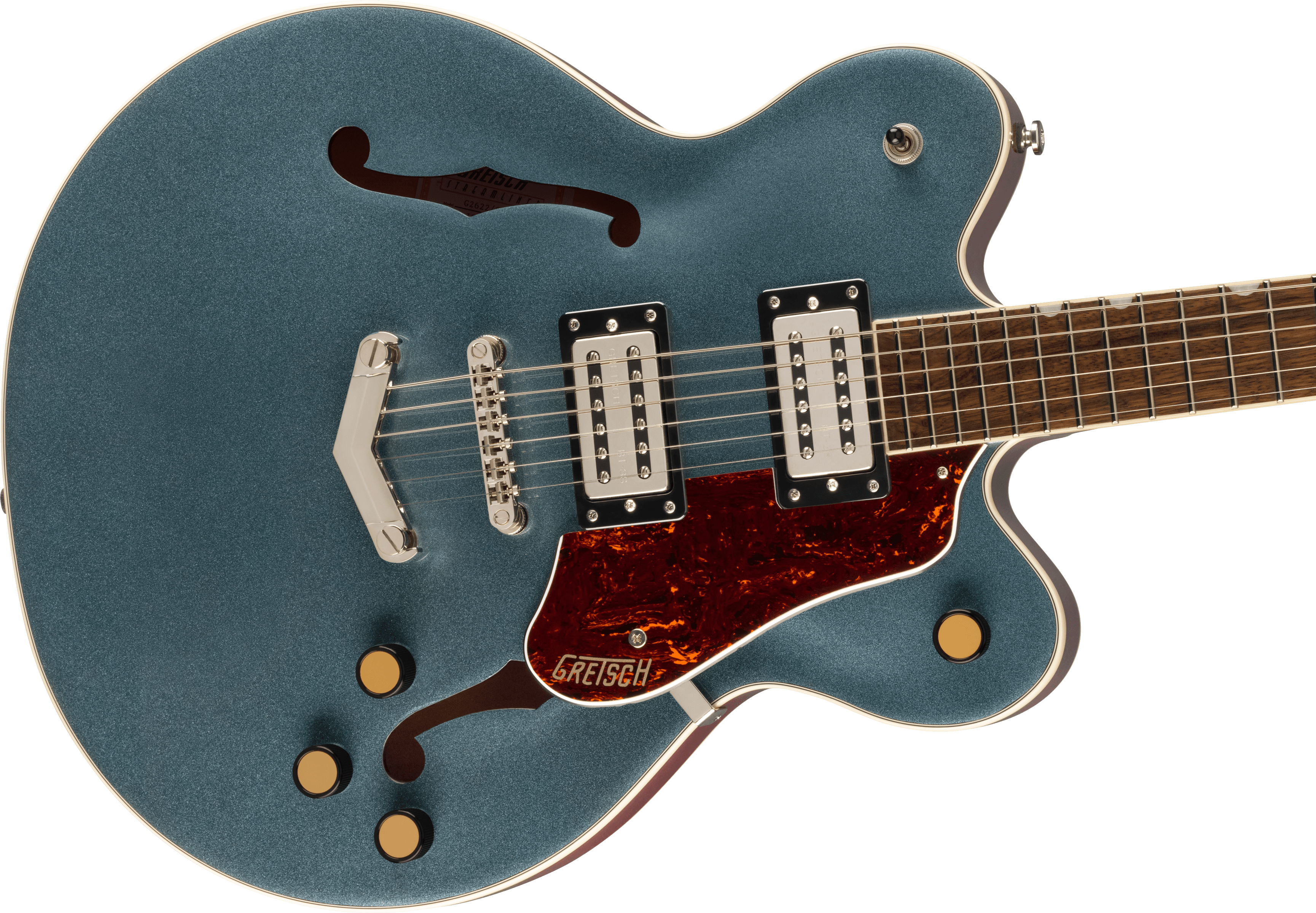 Gretsch G2622 Streamliner Center Block Dc V-stoptail 2h Ht Lau - Gunmetal - Guitare Électrique Double Cut - Variation 3