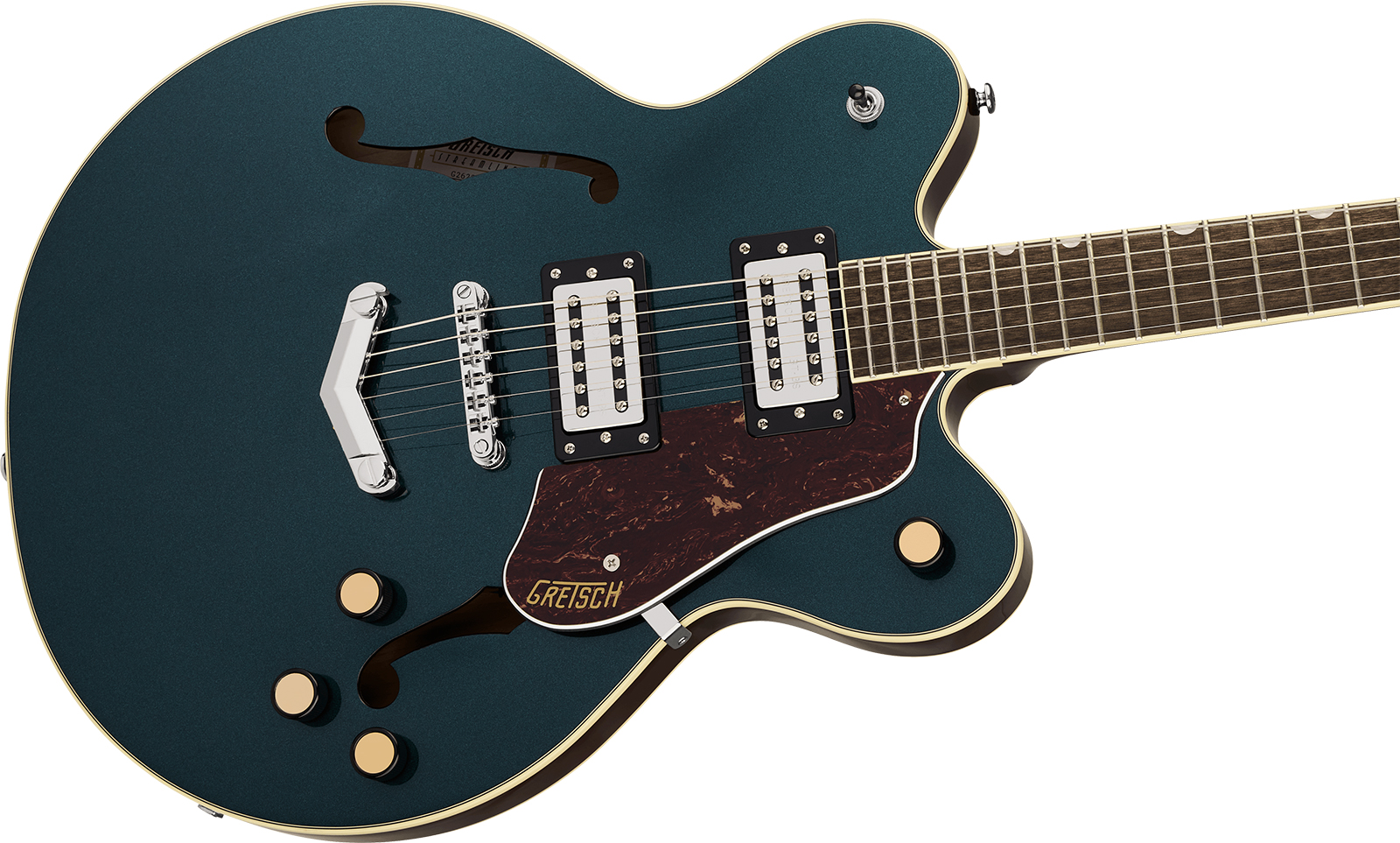 Gretsch G2622 V-stoptail Dc Streamliner Center Block 2h Ht Lau - Midnight Sapphire - Guitare Électrique 1/2 Caisse - Variation 3