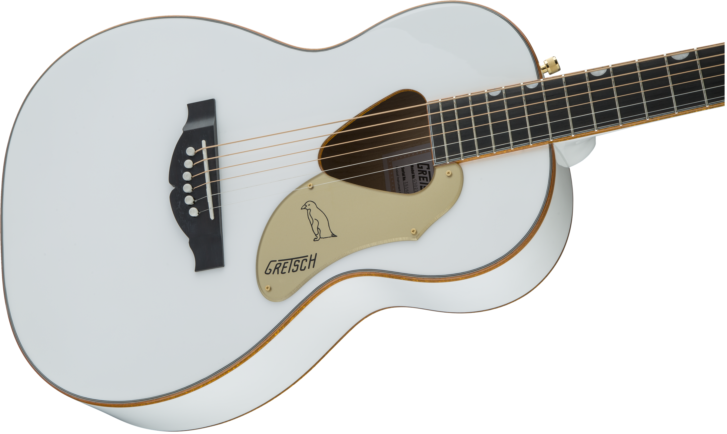 Gretsch G5021wpe Rancher Penguin Parlor Epicea Erable Lau - White - Guitare Electro Acoustique - Variation 3