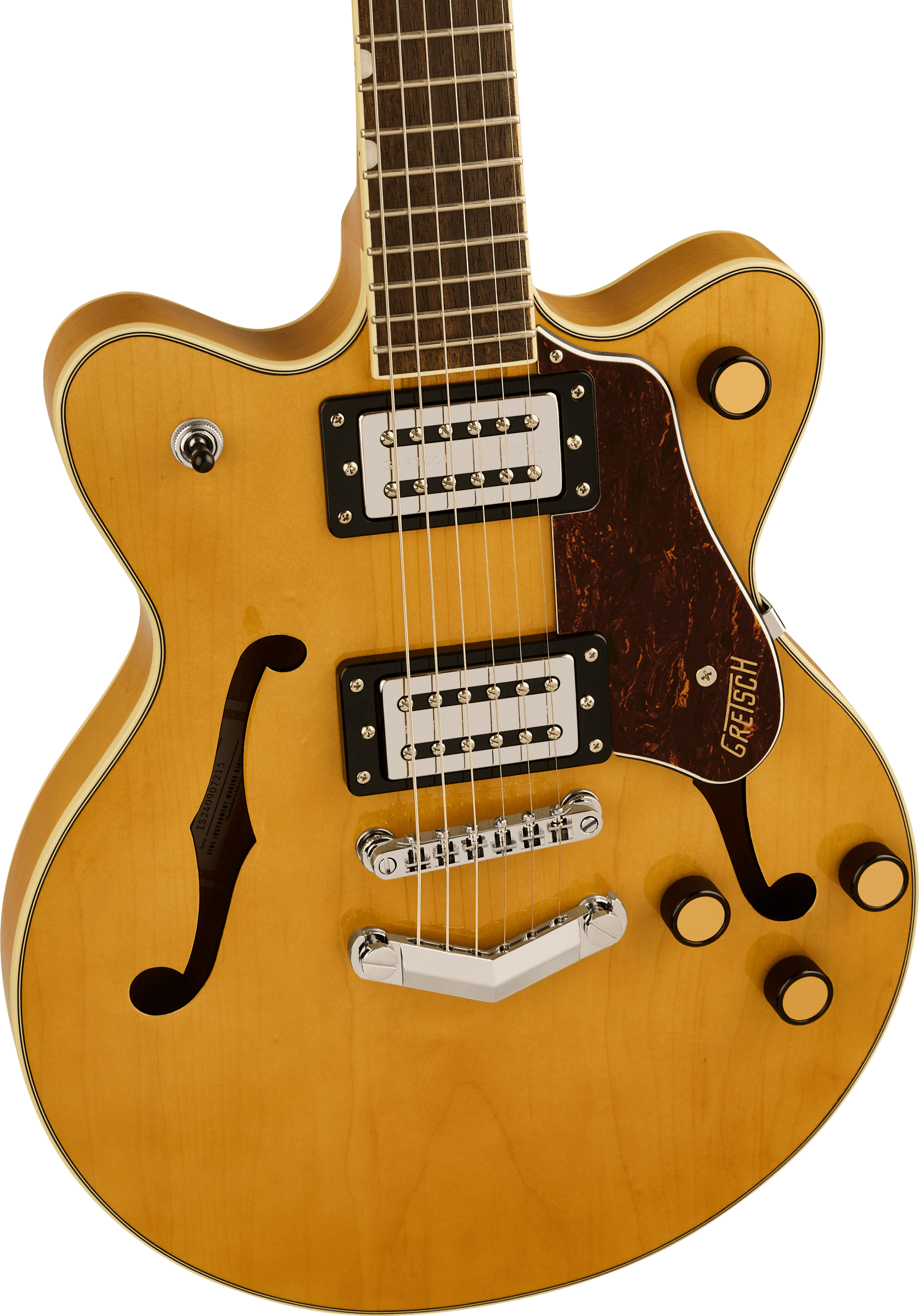 Gretsch G2655 Center Block Jr Dc V-stoptail Streamliner 2h Ht Lau - Village Amber - Guitare Électrique Double Cut - Variation 2