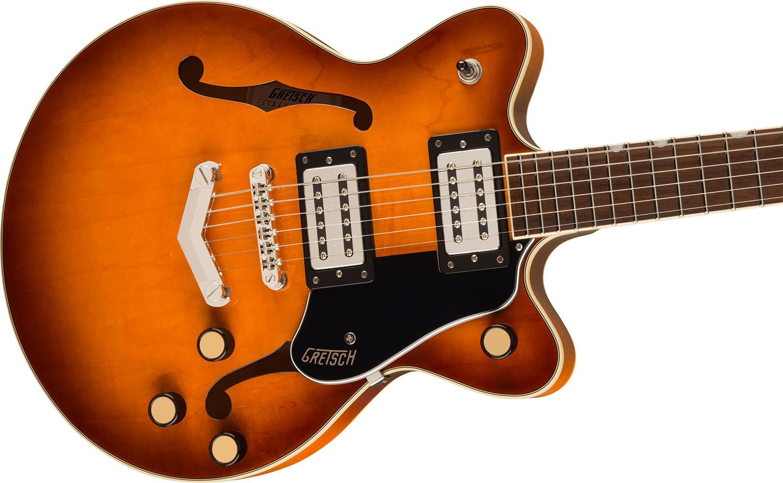 Gretsch G2655 Streamliner Center Block Jr Dc V-stoptail 2h Ht Lau - Abbey Ale - Guitare Électrique 1/2 Caisse - Variation 2