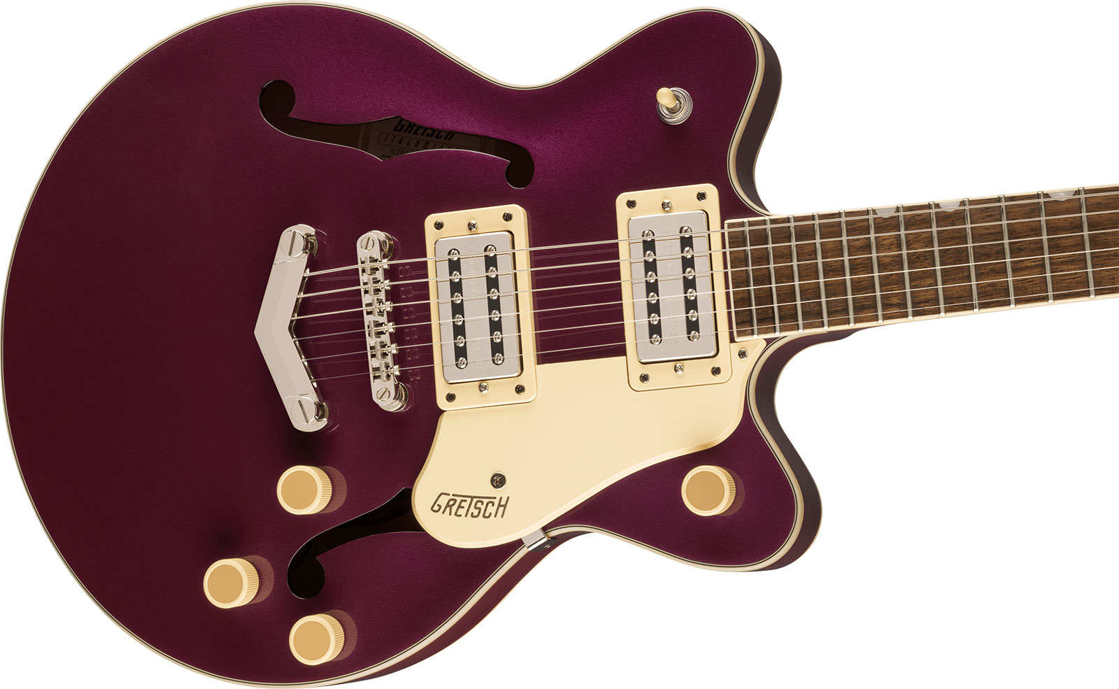 Gretsch G2655 Streamliner Center Block Jr Dc V-stoptail 2h Ht Lau - Burnt Orchid - Guitare Électrique 1/2 Caisse - Variation 2