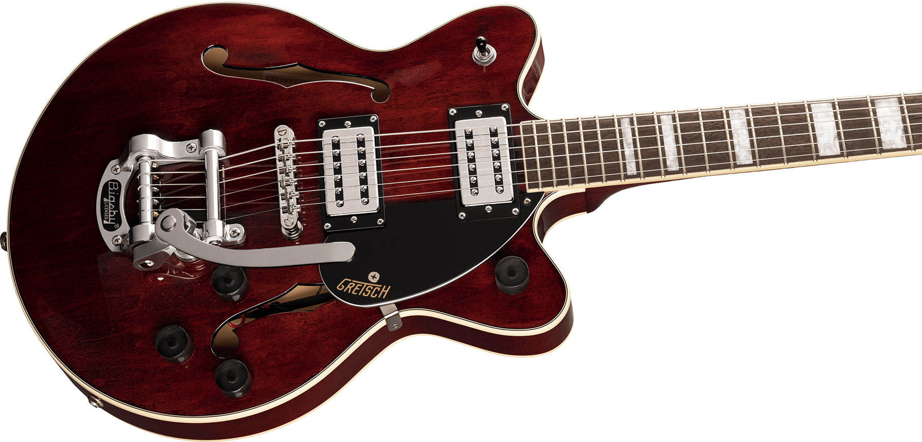 Gretsch G2655t Streamliner Center Block Jr Dc Bigsby Hh Trem Lau - Walnut Stain - Guitare Électrique Double Cut - Variation 2