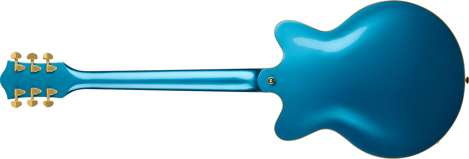 Gretsch G2655tg Center Block Jr Dc Bigsby Streamliner Ltd 2h Trem Lau - Riviera Blue - Guitare Électrique 1/2 Caisse - Variation 1