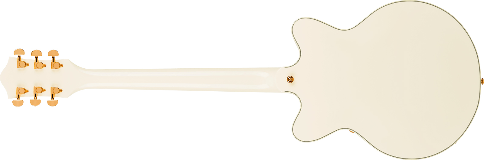 Gretsch G2655tg Center Block Jr Dc Bigsby Streamliner Ltd 2h Trem Lau - Vintage White - Guitare Électrique 1/2 Caisse - Variation 1