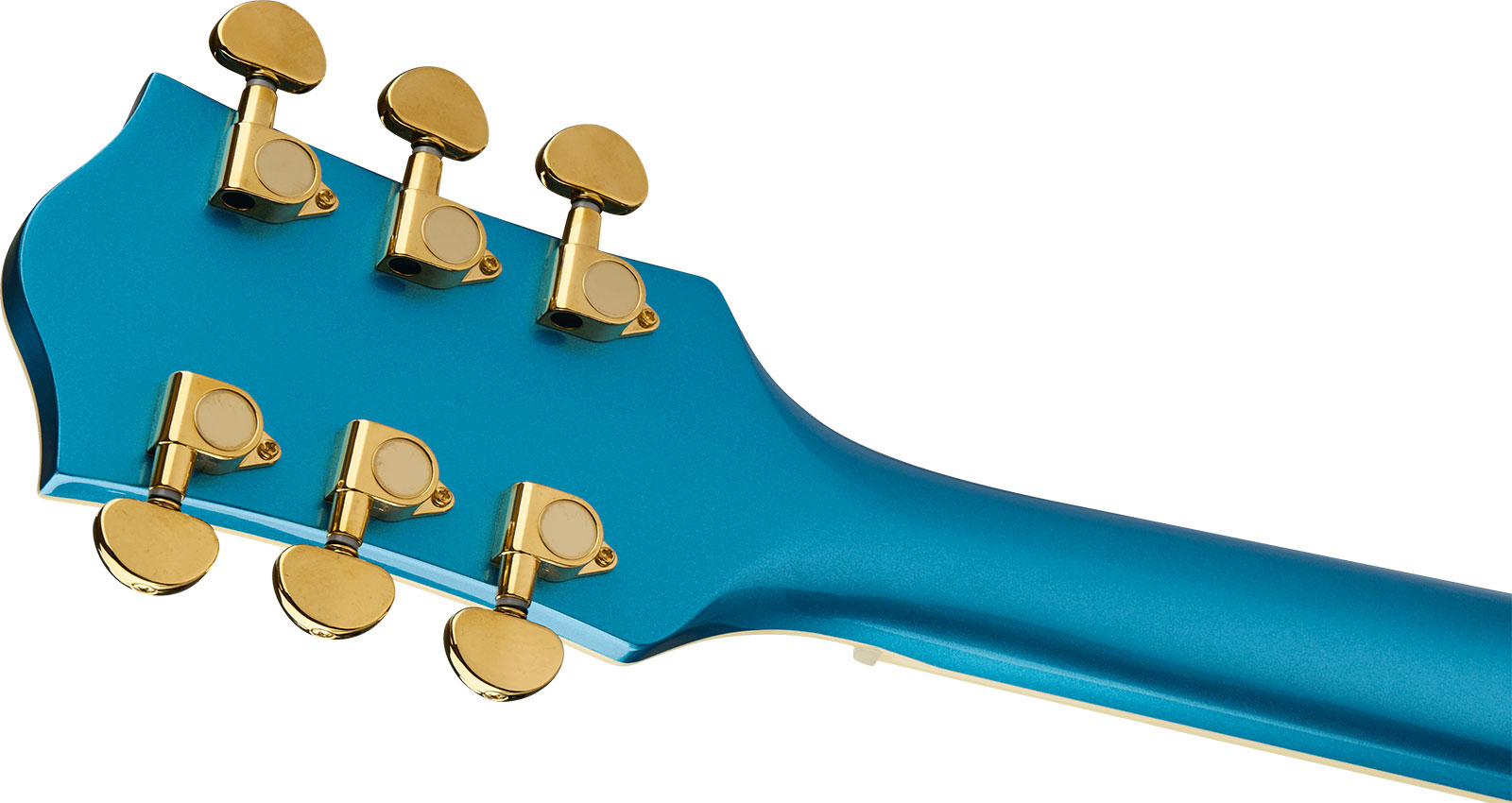 Gretsch G2655tg Center Block Jr Dc Bigsby Streamliner Ltd 2h Trem Lau - Riviera Blue - Guitare Électrique 1/2 Caisse - Variation 3
