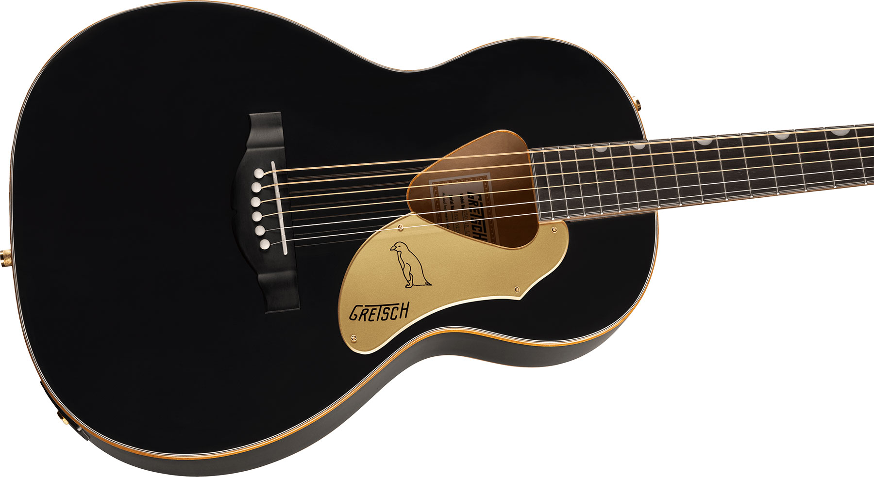 Gretsch G5021e Rancher Penguin Parlor Epicea Erable Lau - Black - Guitare Electro Acoustique - Variation 2