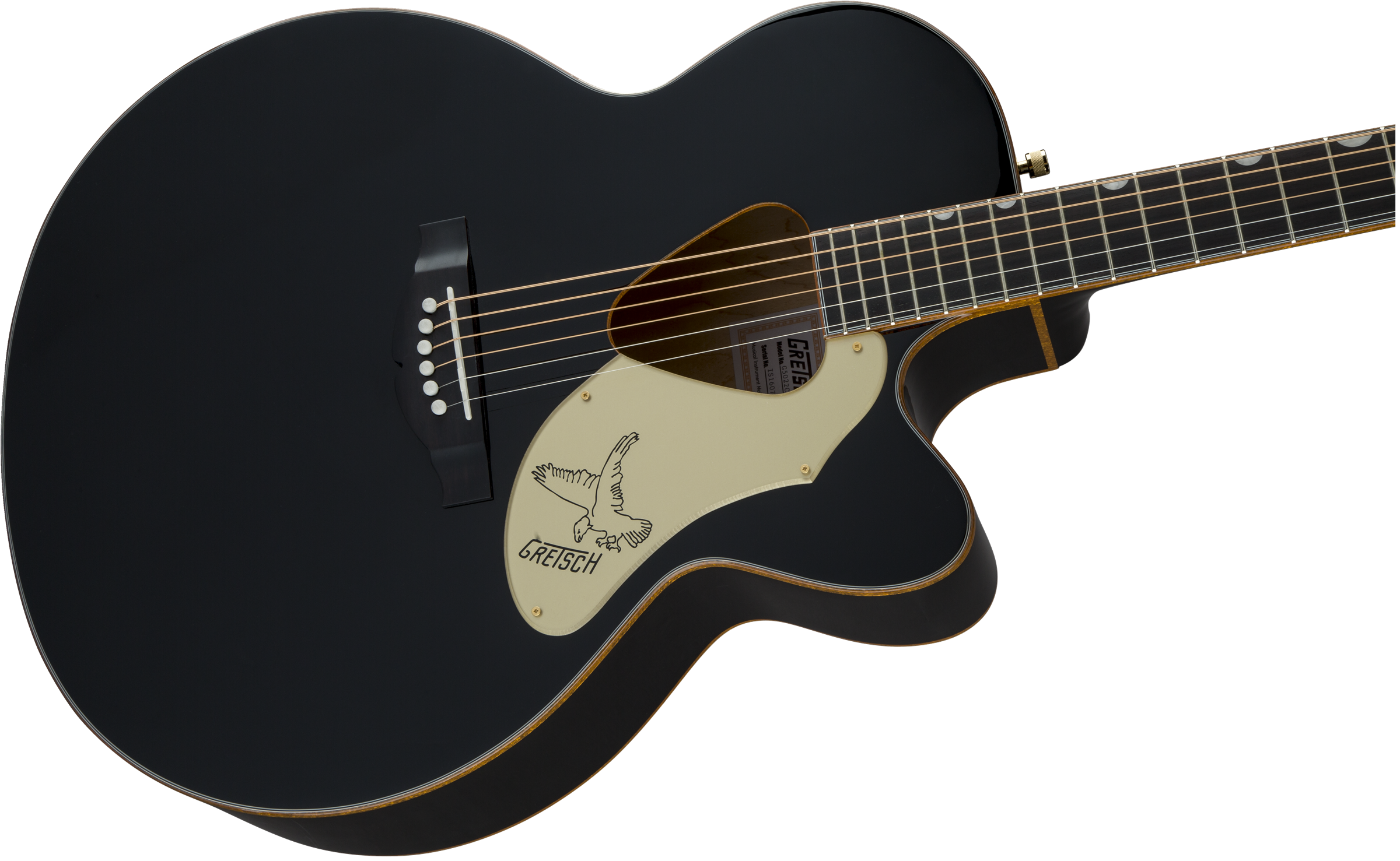Gretsch G5022cbfe Rancher Falcon Jumbo Cw Epicea Erable Rw - Black - Guitare Electro Acoustique - Variation 3
