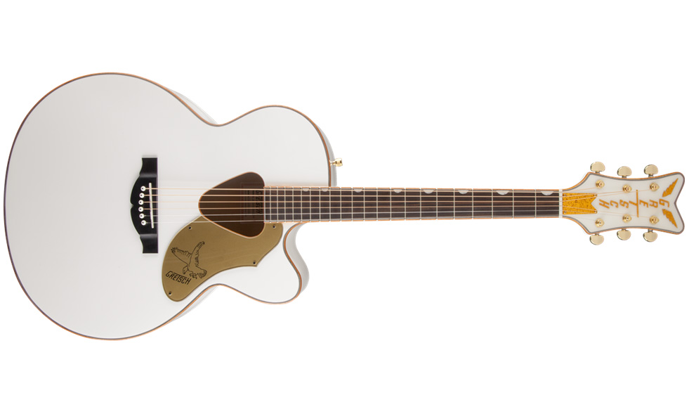 Gretsch G5022cwfe Rancher Falcon Jumbo Cw Epicea Erable Rw - White - Guitare Electro Acoustique - Variation 5