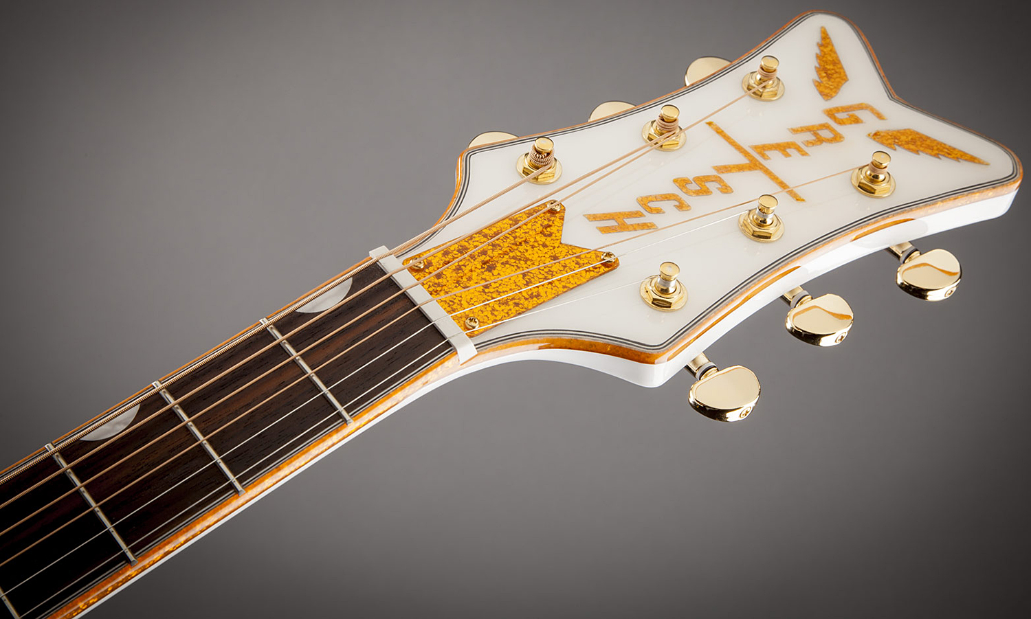 Gretsch G5022cwfe Rancher Falcon Jumbo Cw Epicea Erable Rw - White - Guitare Electro Acoustique - Variation 3