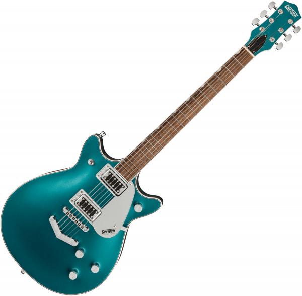 Guitare électrique solid body Gretsch G5222 Electromatic Double Jet BT with V-Stoptail - Ocean turquoise