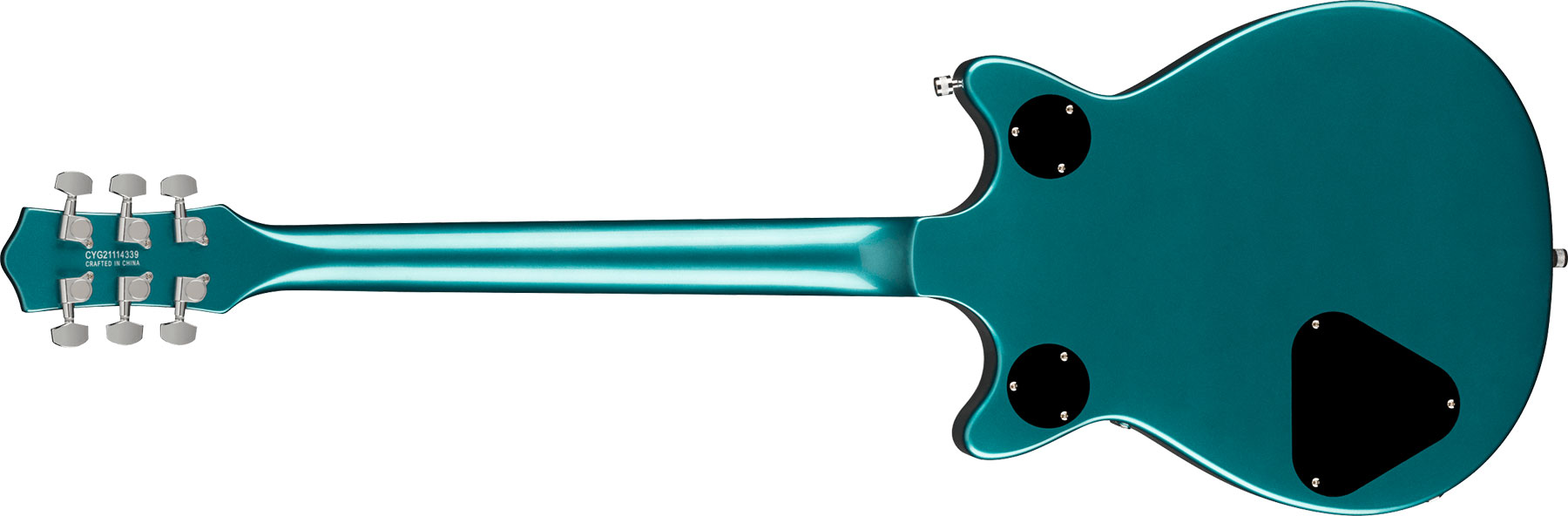 Gretsch G5222 Electromatic Double Jet Bt V-stoptail Hh Ht Lau - Ocean Turquoise - Guitare Électrique Double Cut - Variation 1