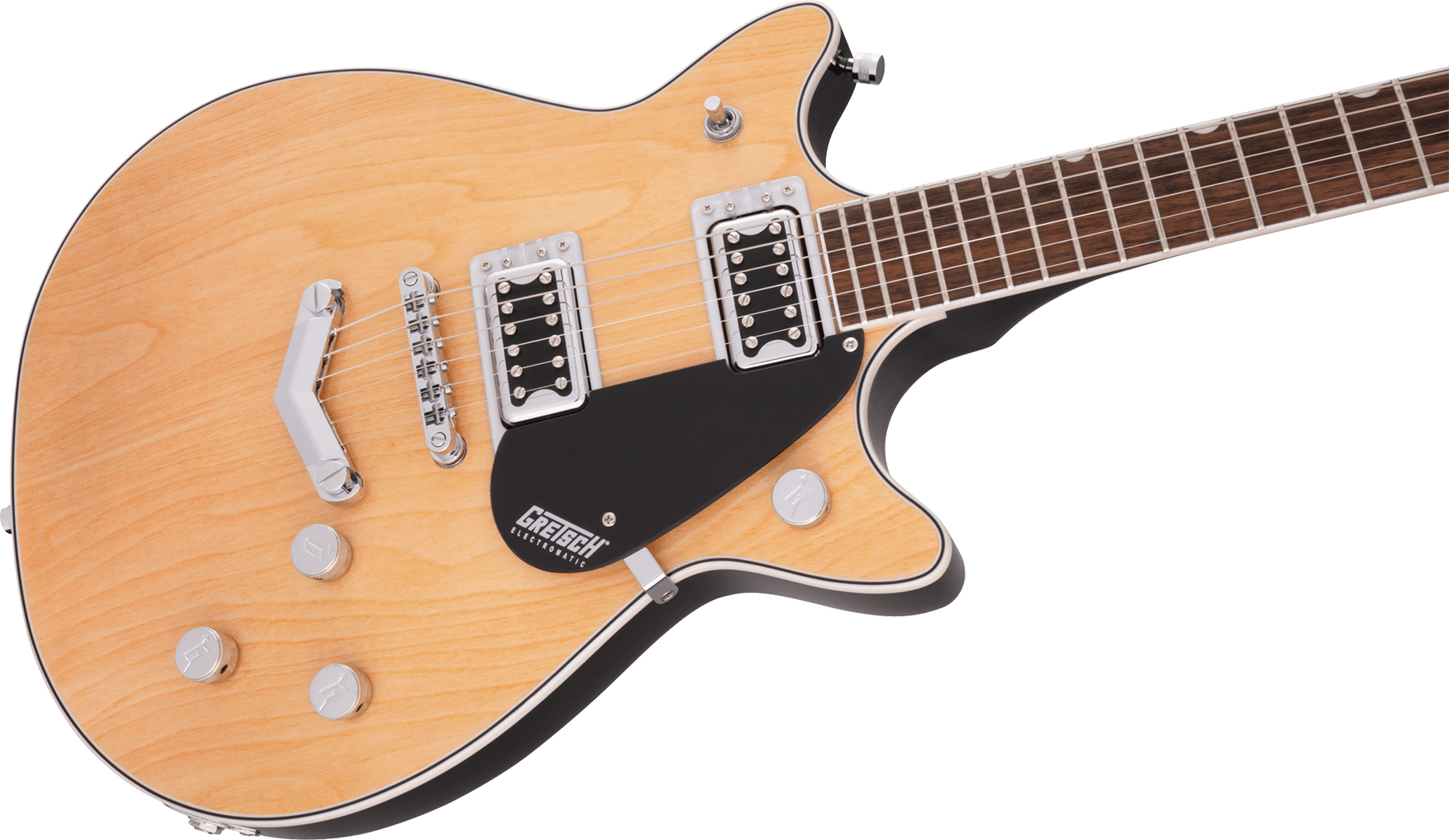 Gretsch G5222 Electromatic Double Jet Bt V-stoptail Hh Ht Lau - Aged Natural - Guitare Électrique Double Cut - Variation 2