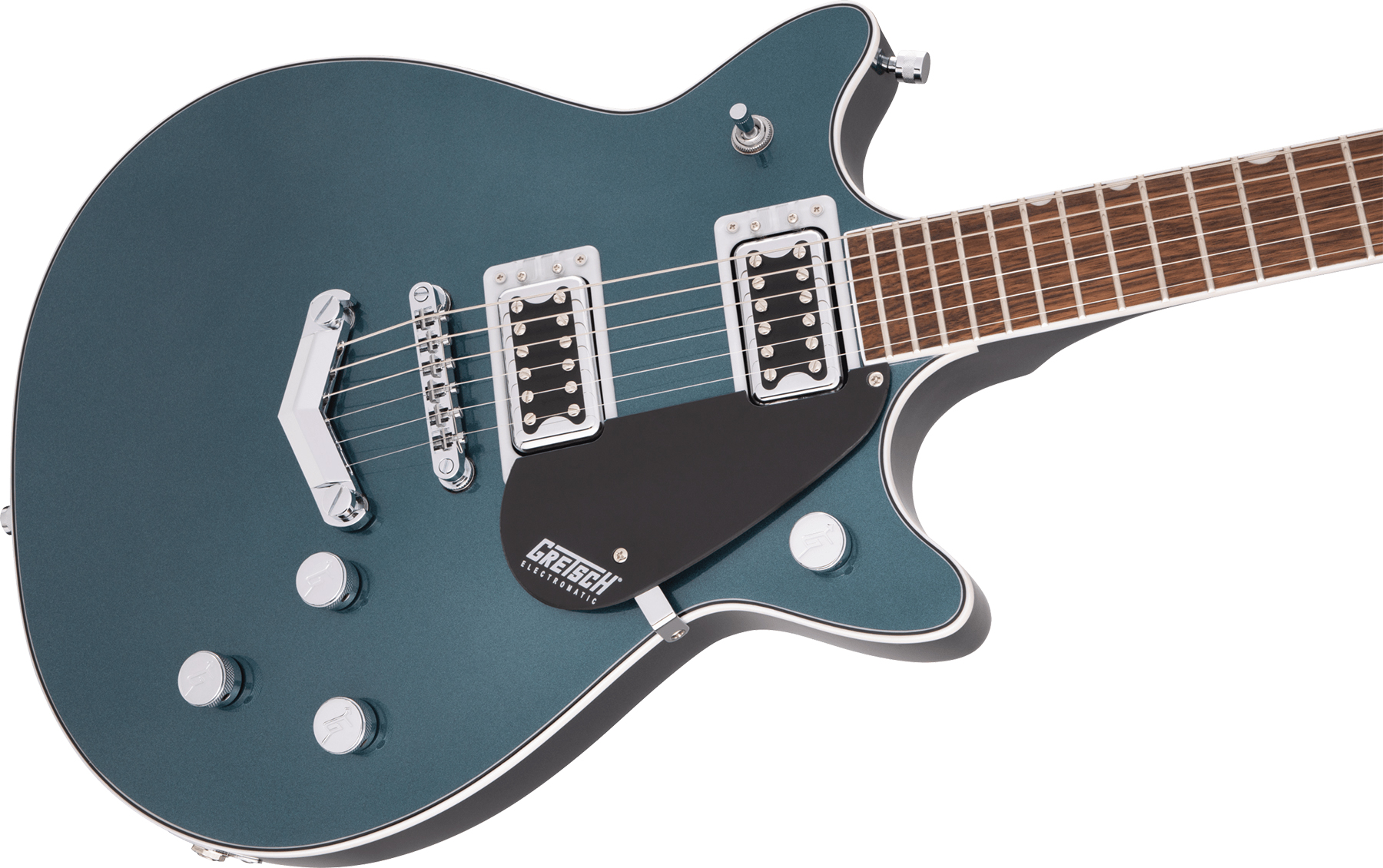 Gretsch G5222 Electromatic Double Jet Bt V-stoptail Hh Ht Lau - Jade Grey Metallic - Guitare Électrique Double Cut - Variation 2
