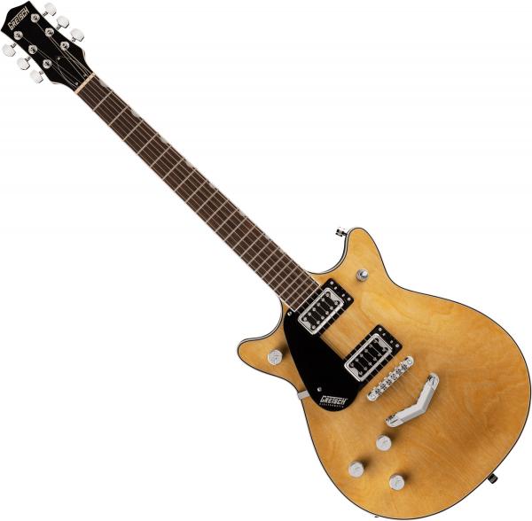 Guitare électrique solid body Gretsch G5222LH Electromatic Double Jet BT with V-Stoptail - natural