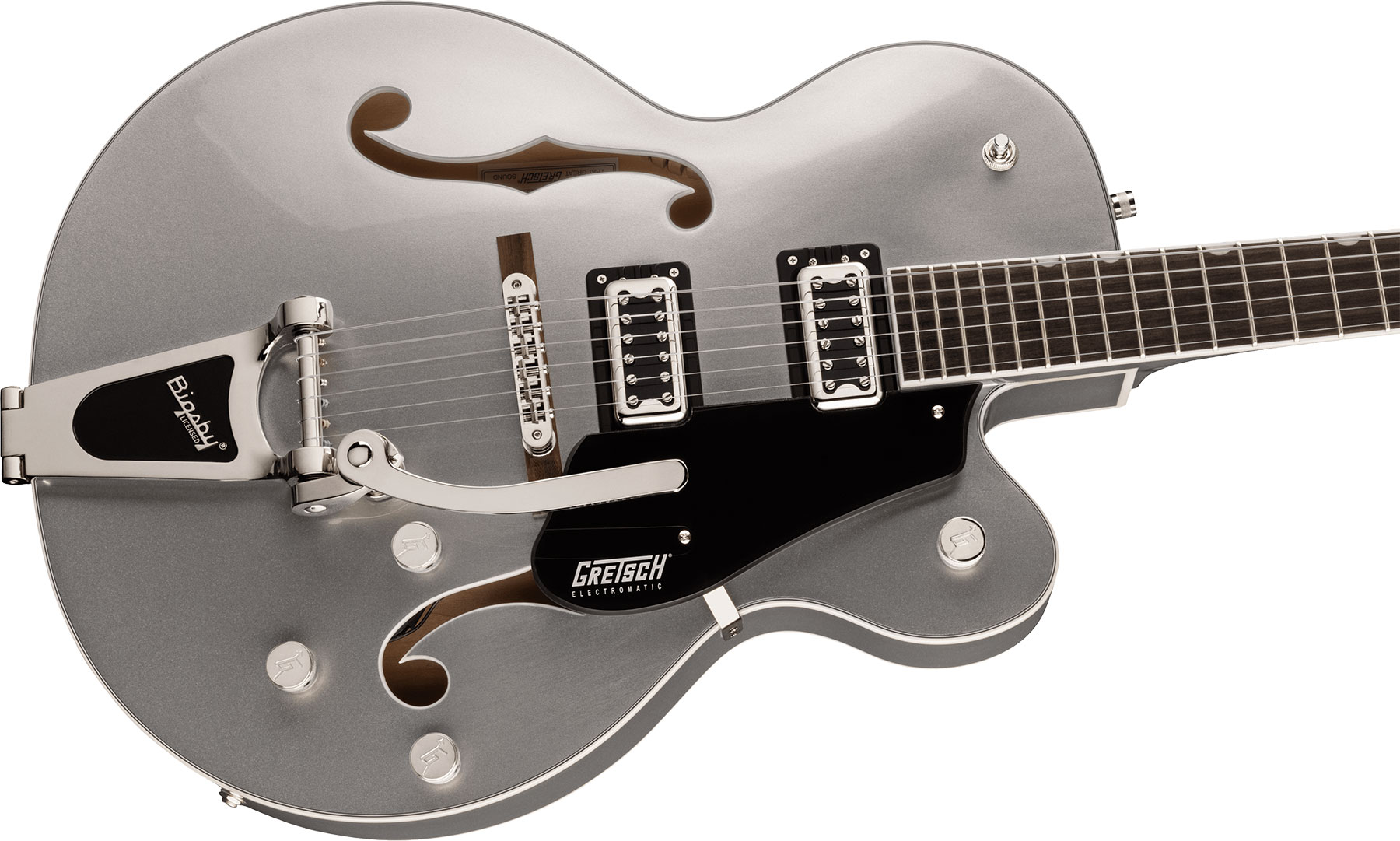 Gretsch G5420t Classic Electromatic Hollow Body Hh Trem Bigsby Lau - Airline Silver - Guitare Électrique 1/2 Caisse - Variation 2