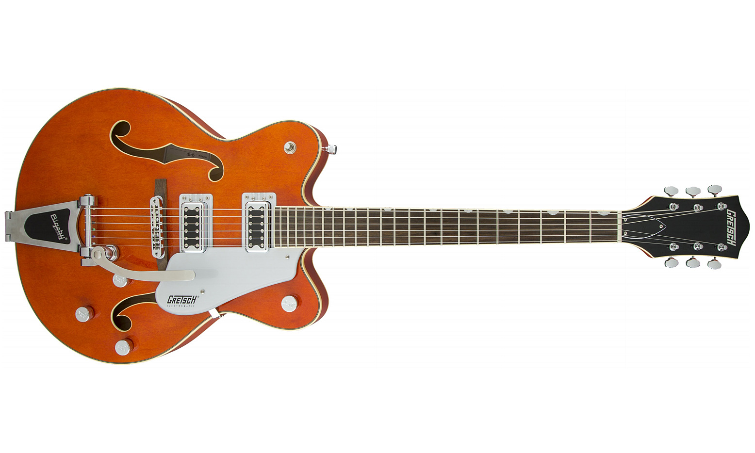 Gretsch G5422t Electromatic Hollow Body 2016 Bigsby - Orange Stain - Guitare Électrique 3/4 Caisse & Jazz - Variation 1