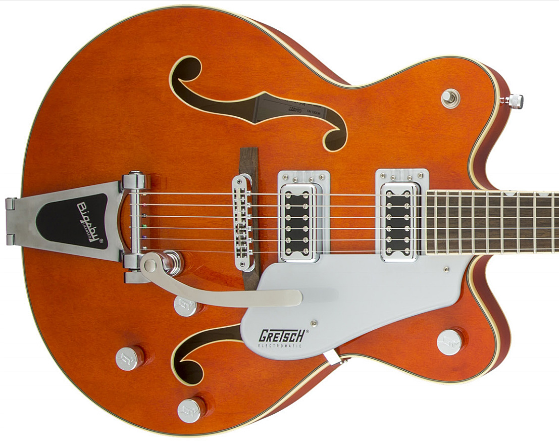 Gretsch G5422t Electromatic Hollow Body 2016 Bigsby - Orange Stain - Guitare Électrique 3/4 Caisse & Jazz - Variation 2