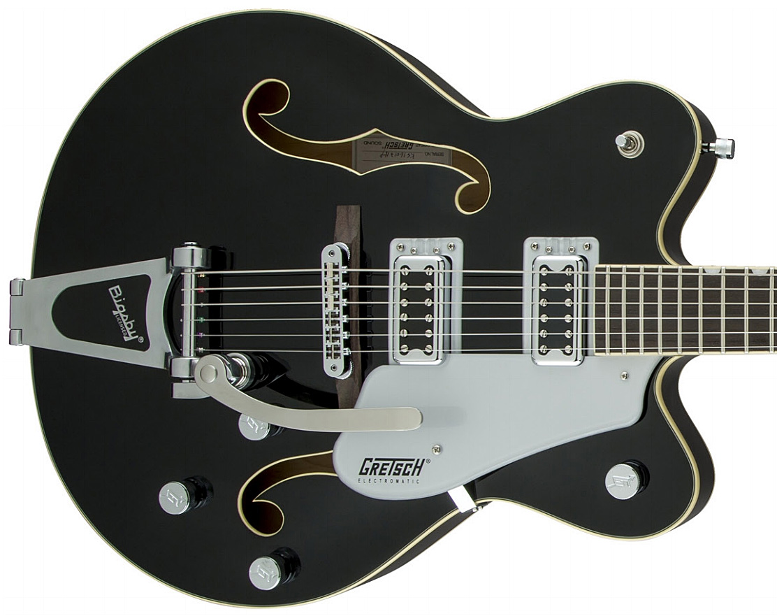 Gretsch G5422t Electromatic Hollow Body 2016 Bigsby - Black - Guitare Électrique 3/4 Caisse & Jazz - Variation 2