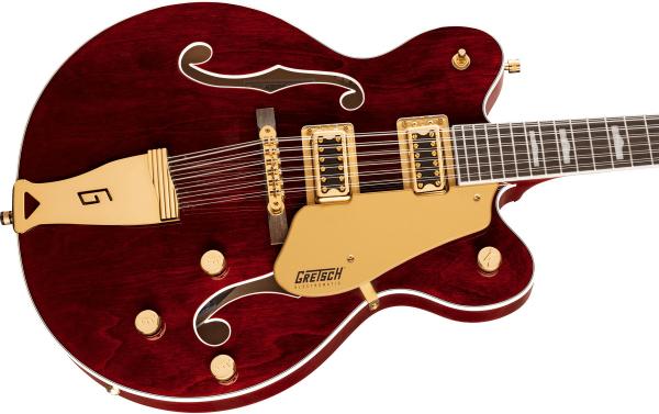 Guitare électrique 1/2 caisse Gretsch G5422G-12 Electromatic Classic Hollow Body Double-Cut 12-String With Gold Hardware - walnut stain