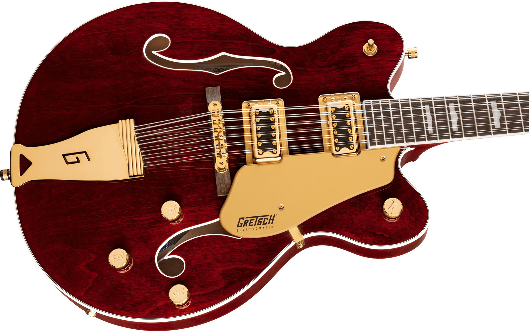 Gretsch G5422tg-12 Electromatic Classic Hollow Body Dc 12c Hh Ht Lau - Walnut Stain - Guitare Électrique 1/2 Caisse - Variation 2