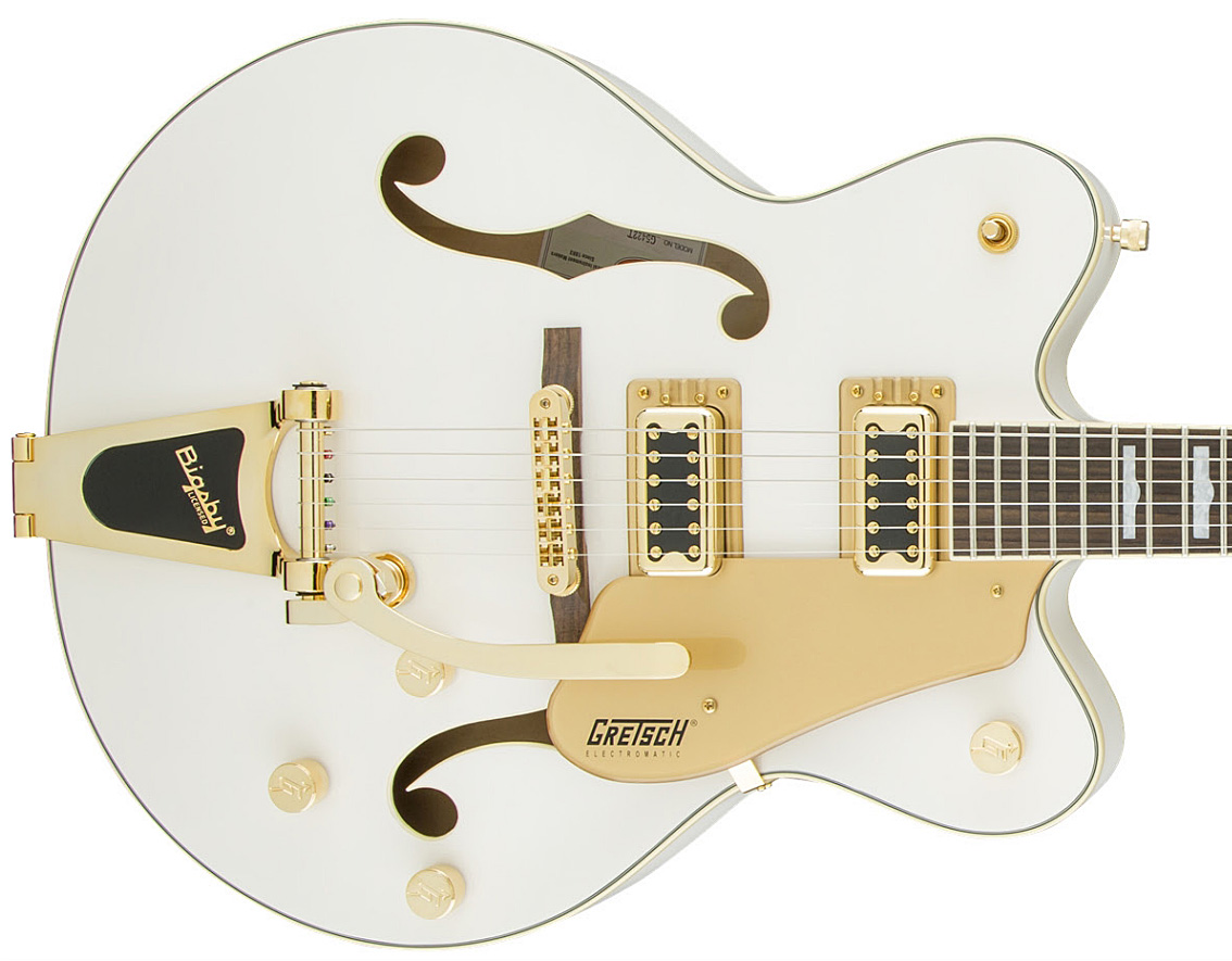 Gretsch G5422tg Electromatic Hollow Body 2016 Bigsby - Snowcrest White - Guitare Électrique 3/4 Caisse & Jazz - Variation 2