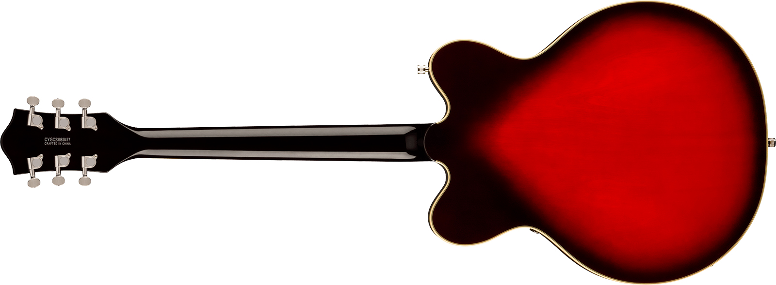 Gretsch G5622 Center Bloc Double Cut V-stoptail Electromatic 2h Ht Lau - Claret Burst - Guitare Électrique 1/2 Caisse - Variation 1