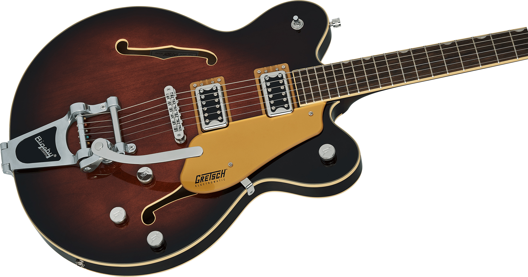 Gretsch G5622t Center Bloc Double Cut Bigsby Electromatic 2h Trem Lau - Single Barrel Burst - Guitare Électrique 1/2 Caisse - Variation 2