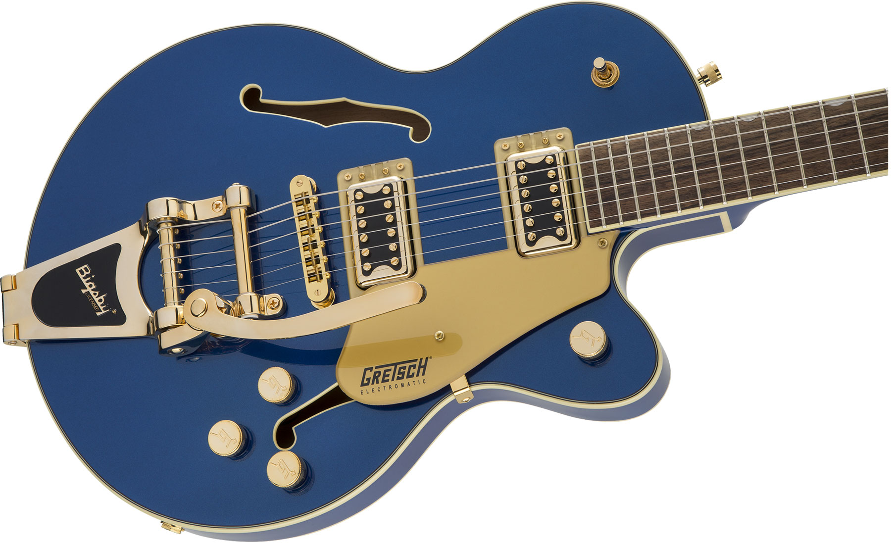 Gretsch G5655tg Electromatic Center Block Jr. Hh Bigsby Lau - Azure Metallic - Guitare Électrique 1/2 Caisse - Variation 2