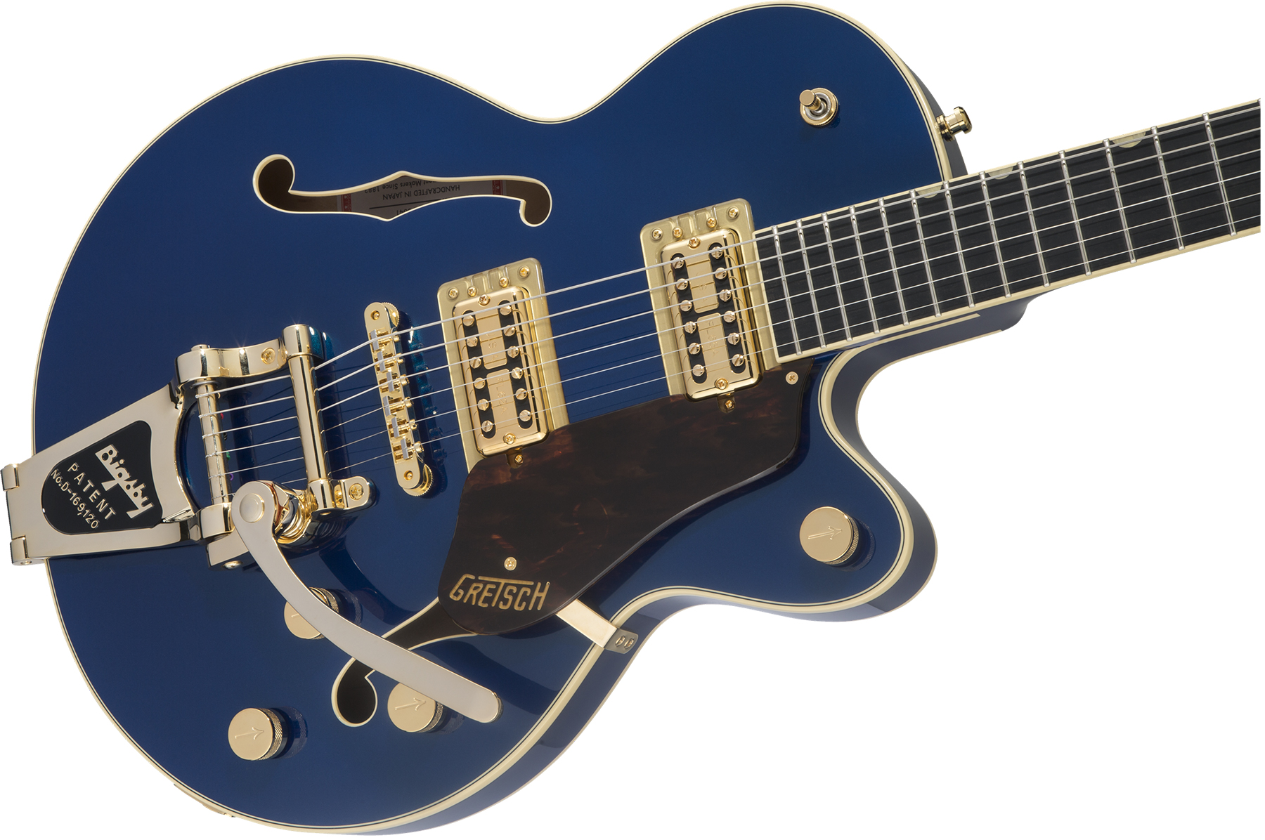 Gretsch G6659tg Broadkaster Jr Center Bloc Sc Players Edition Nashville Pro Jap Bigsby Eb - Azure Metallic - Guitare Électrique 3/4 Caisse & Jazz - Va