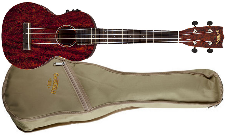 Gretsch G9110L Concert LongNeck AE +Bag natural sg Ukulélé