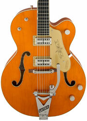 Guitare électrique 3/4 caisse & jazz Gretsch G6120T-59 Vintage Select Edition '59 Chet Atkins (Japan) - Vintage orange stain