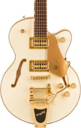 Guitare électrique 1/2 caisse Gretsch Electromatic Chris Rocha Broadkaster Jr. Center Block - Vintage white