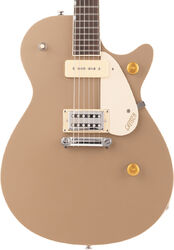 Guitare électrique single cut Gretsch G2215-P90 Streamliner Junior Jet Club - Sahara metallic