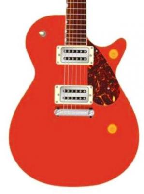 Guitare électrique solid body Gretsch G2217 Streamliner Junior Jet Club Ltd - Fiesta red