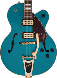Guitare électrique 1/2 caisse Gretsch G2410TG Streamliner Hollow Body Single-Cut Bigsby - Ocean turquoise